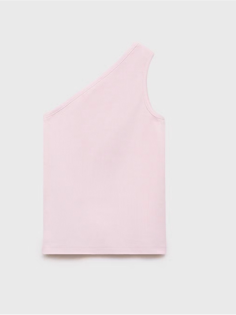 Mango Girls One-Shoulder Ribbed Tank Top